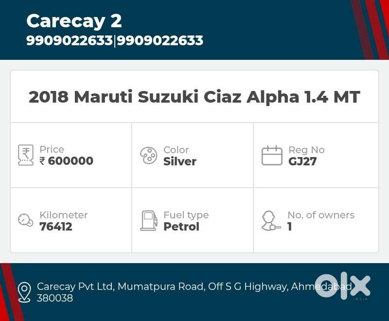 Maruti Suzuki Ciaz 1.3 Alpha, 2018, Petrol