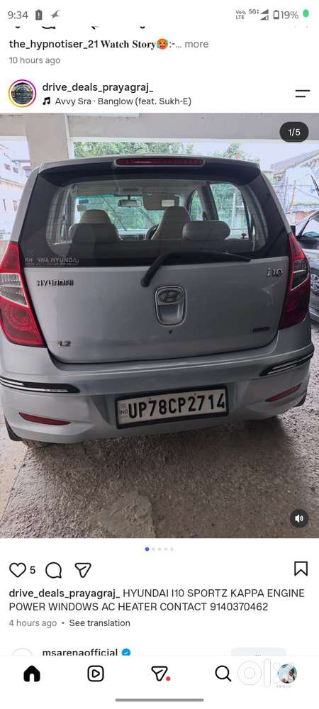 Hyundai I10 Sportz 1.2 Kappa Vtvt, 2012, Petrol