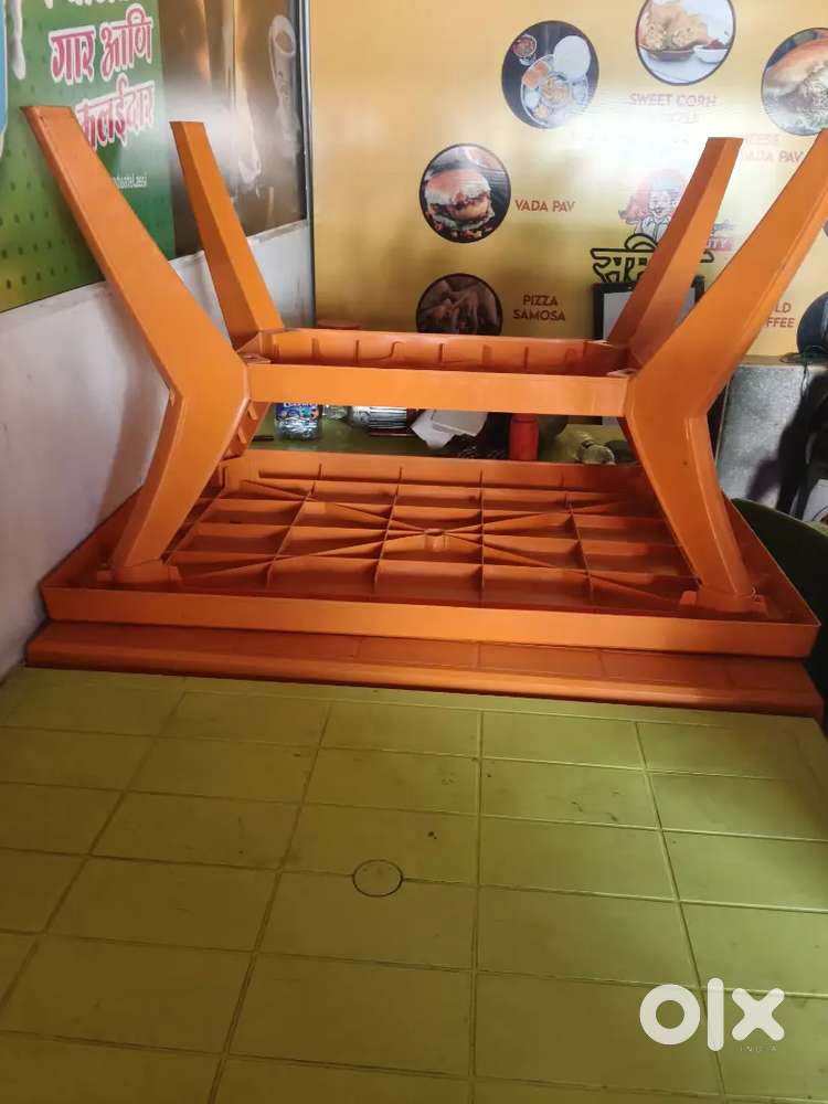 Plastic table and chairs
