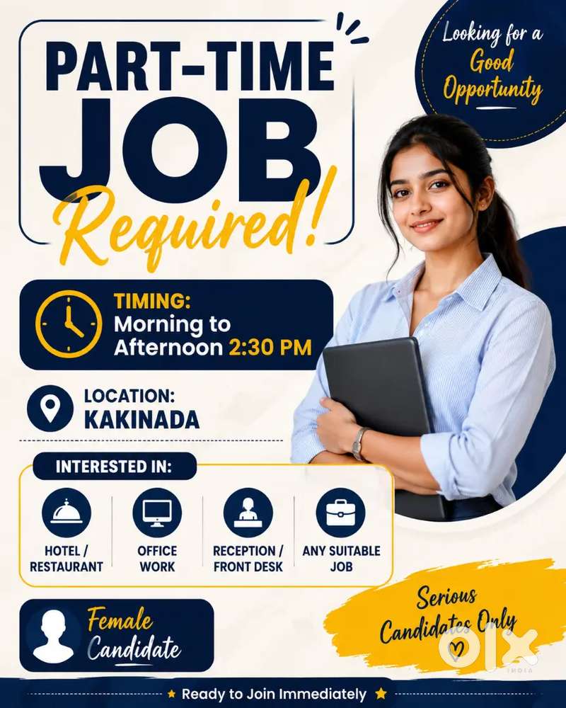 Need a part-time job mrng 6 to 3