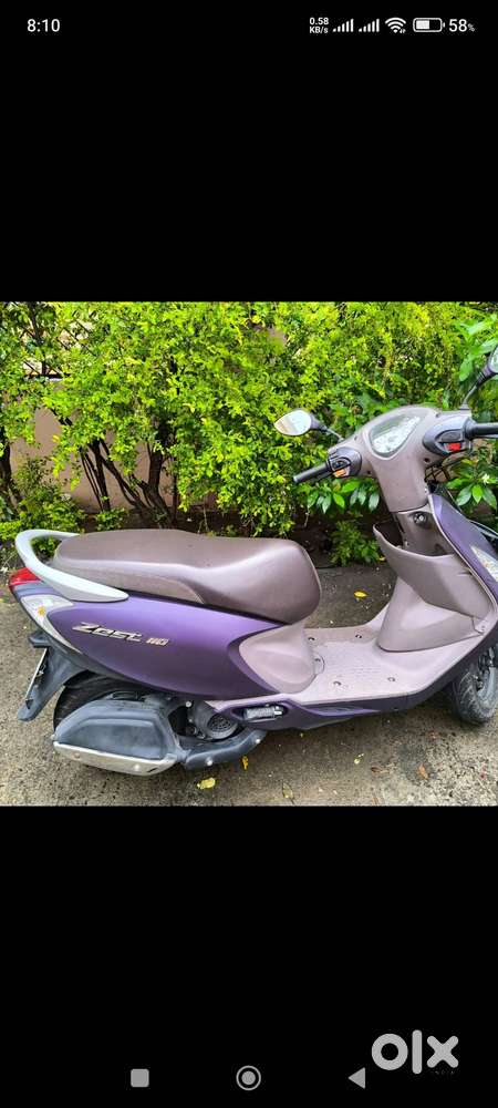 Zest 110 Matte Purple Tvs Scooty Zest Colours Showroom Condition