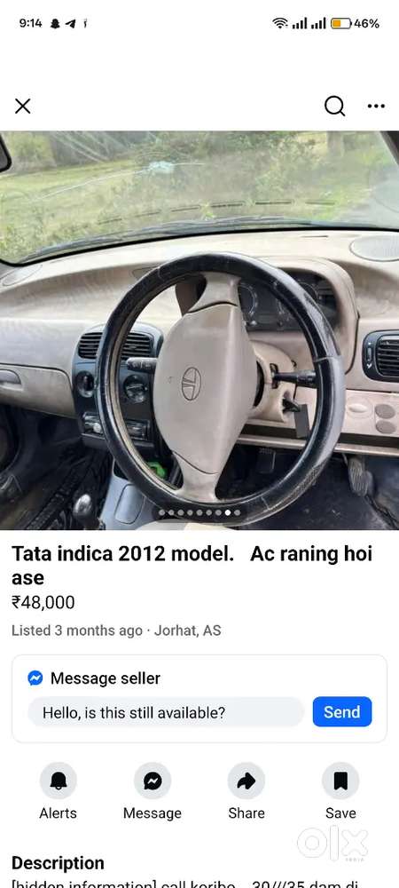 Tata Indica V2 Diesel 2012