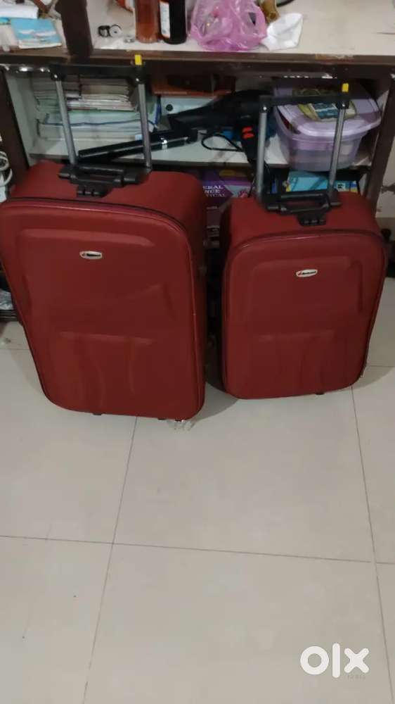 Red Trolley Bags Set (2 Bags) - Good Condition - Other Household Items ...