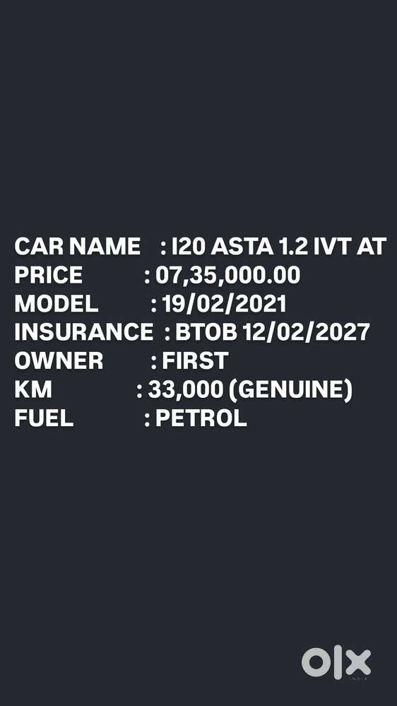 Hyundai I20 Asta 1.2 Ivt, 2021, Petrol