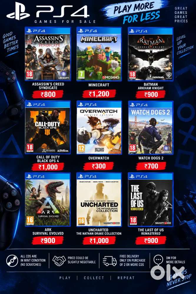 Ps4 games cd