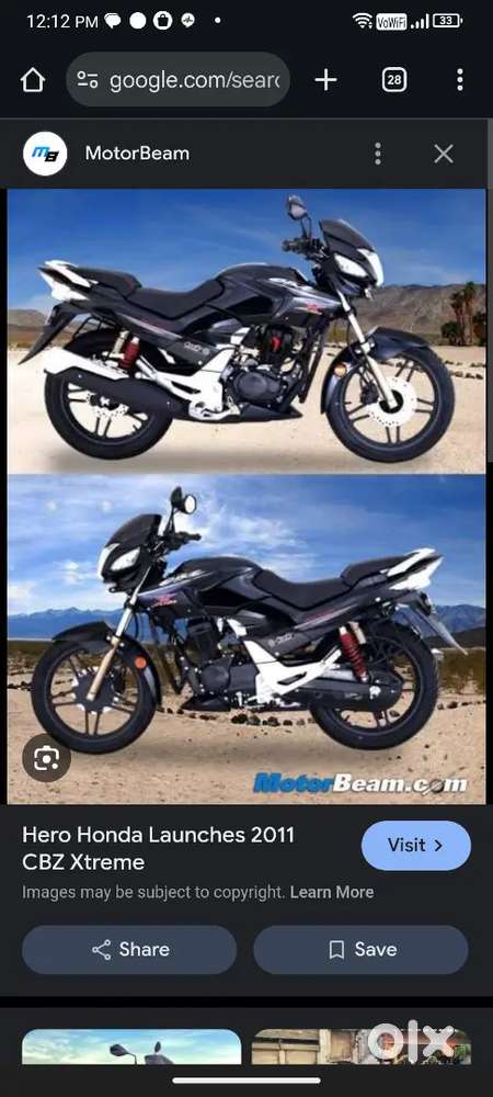 Hero Honda Cbz Xtreme Mileage Per Liter Honda Bike Hero Cbz