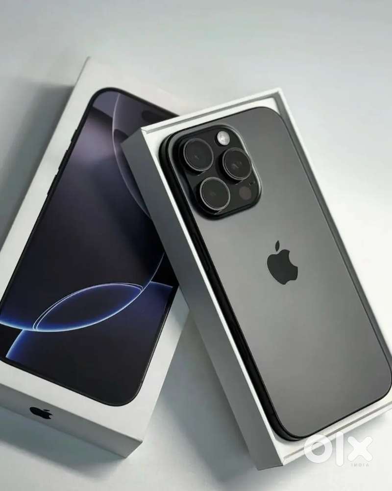Apple iphone 16 pro 256gb black titanium with box & bill