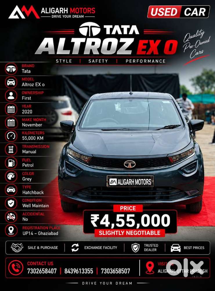 Tata Altroz 1.2 Xe Plus Petrol, 2020, Petrol