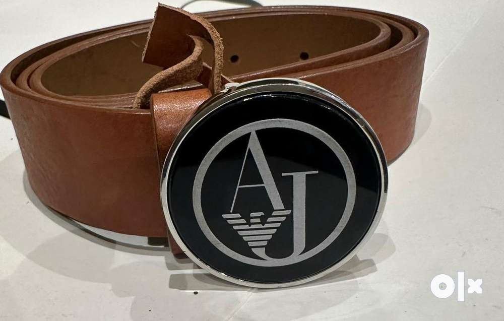 Armani jeans leather best sale belt