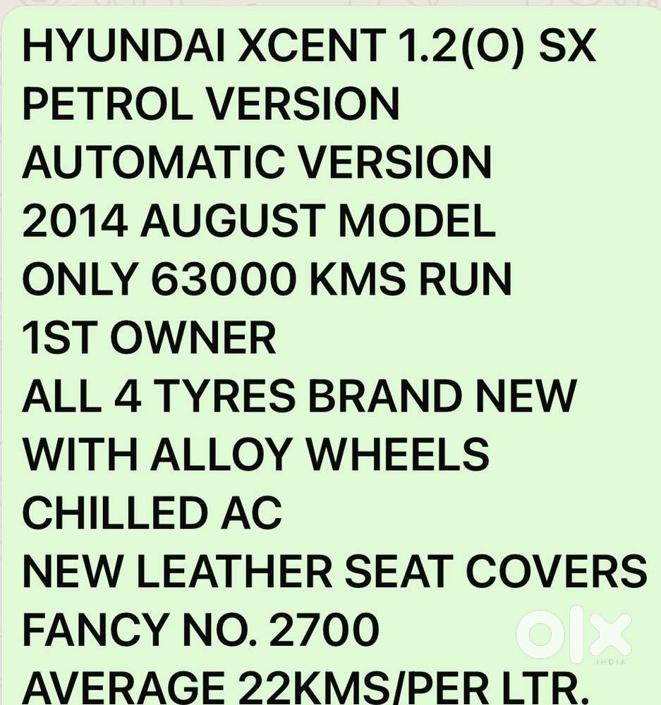 Hyundai Xcent 1.2 Vtvt S At, 2014, Petrol