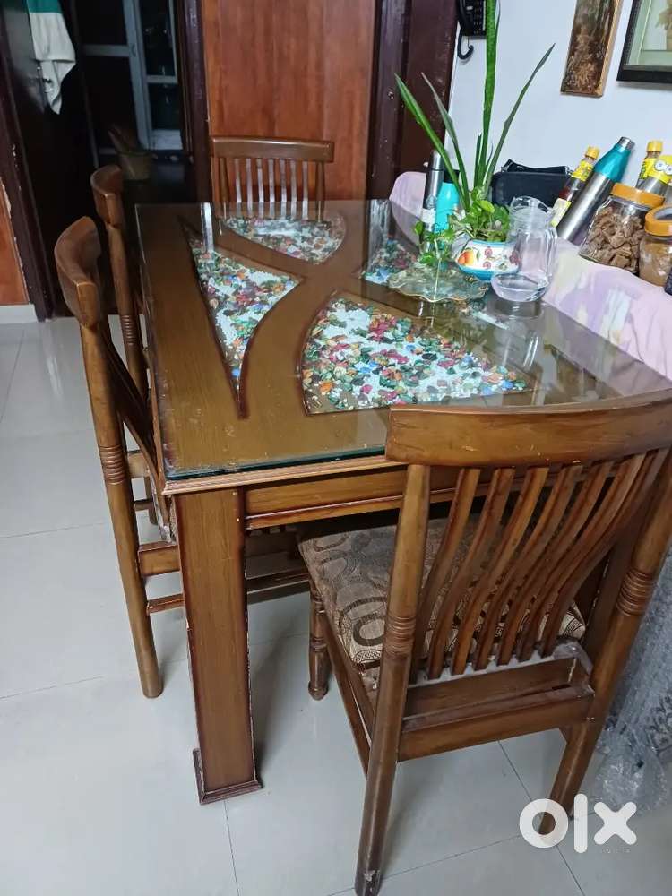 wooden dining table seater olx