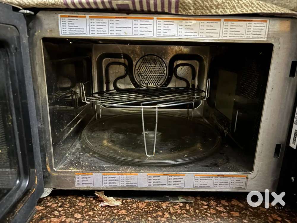 Whirlpool black convention microwave oven
