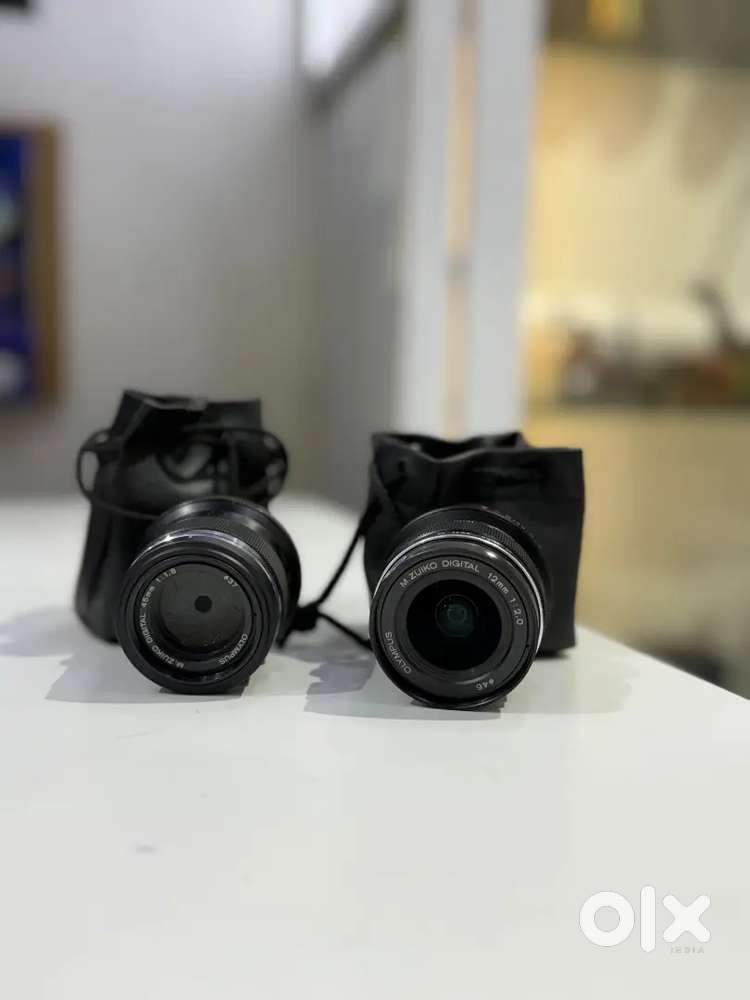 Olympus Digital ED 12mm f/2 and 45mm f/1.8 lens pair. (Negotiable)