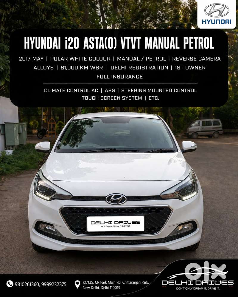 Hyundai I20 2015-2017 Asta Option 1.2, 2017, Petrol