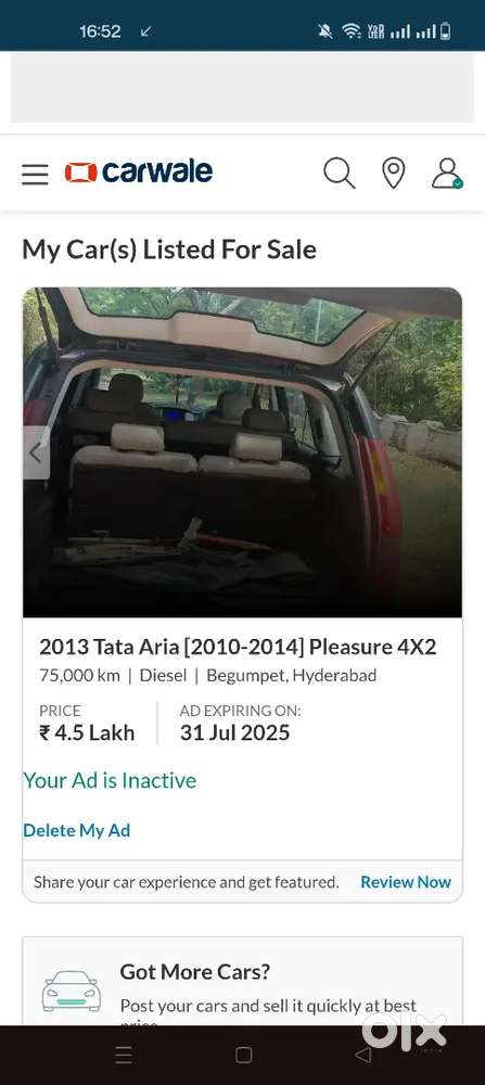 Tata Aria 2013 Diesel 79000 Km Driven