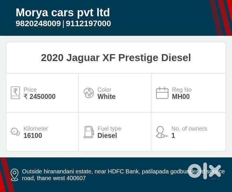 Jaguar Xf 2.0 Diesel Prestige, 2020, Diesel