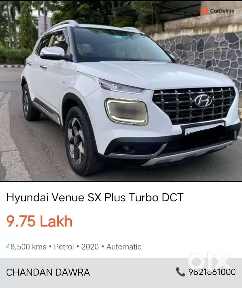 Hyundai Venue 1.0 Sx (o) Turbo Dct, 2020, Petrol