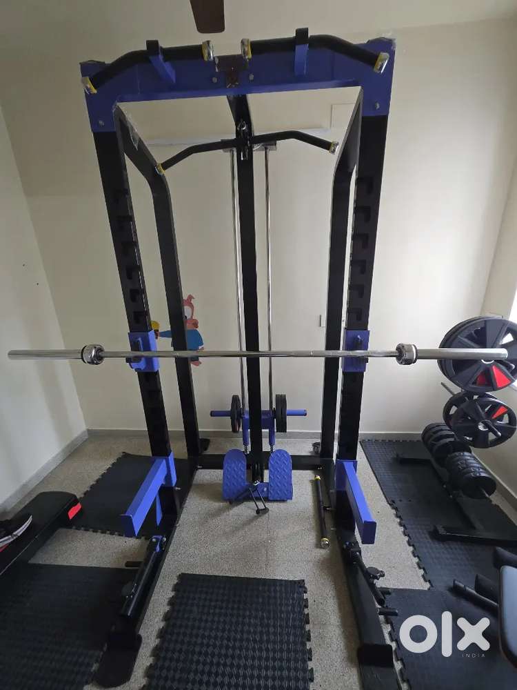 BULLAR Power Squat Rack with Pull Up Bar, Home Gym Training
