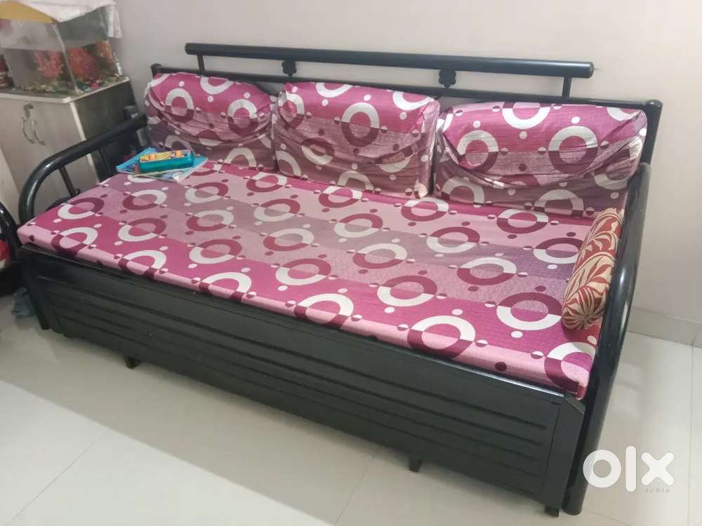 Sofa cum bed with chair
