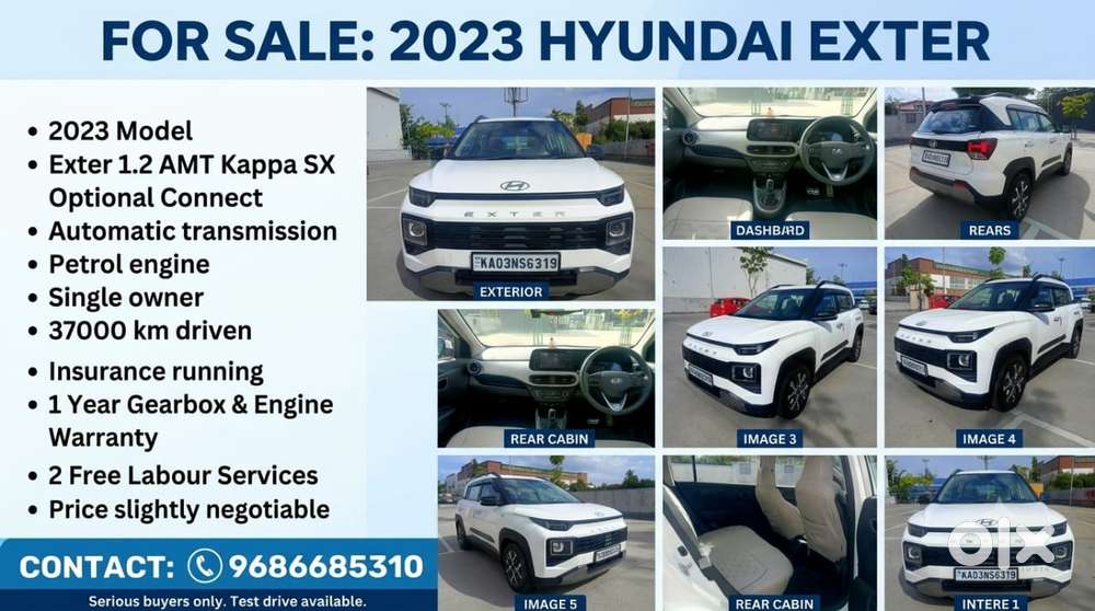 Hyundai Exter Sx (o) Connect 1.2 Amt, 2023, Petrol