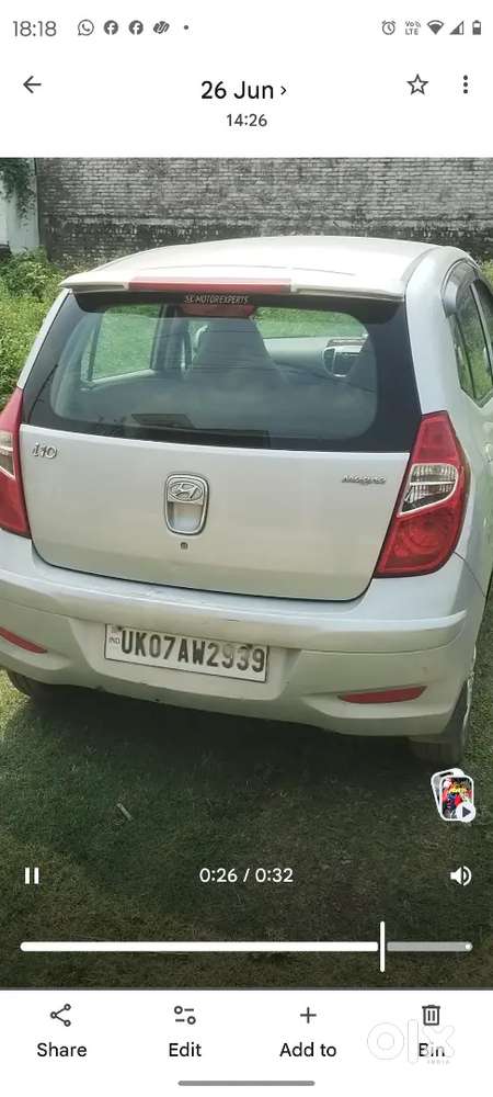Hyundai I10 2013 Owner Govt Service
