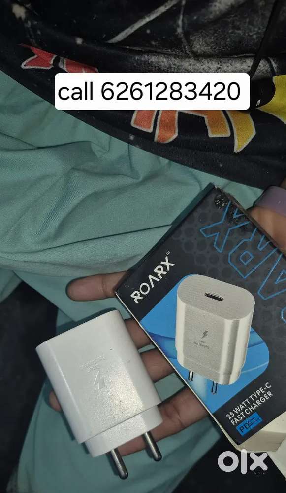 Mobile charger c to c type 25fast charger