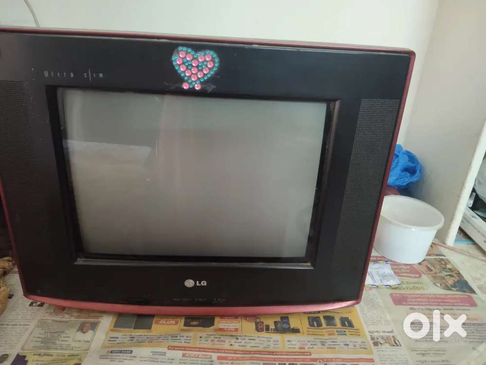 While the TV is still running, experiencing an electric shock indicate