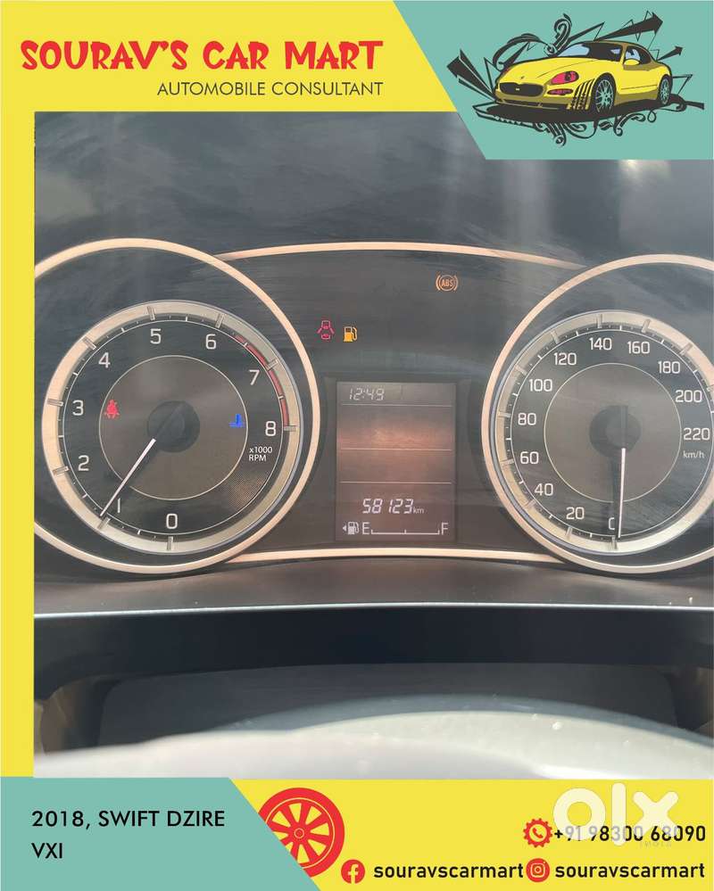 Maruti Suzuki Swift Dzire 1.2 Vxi Bsiv, 2018, Petrol