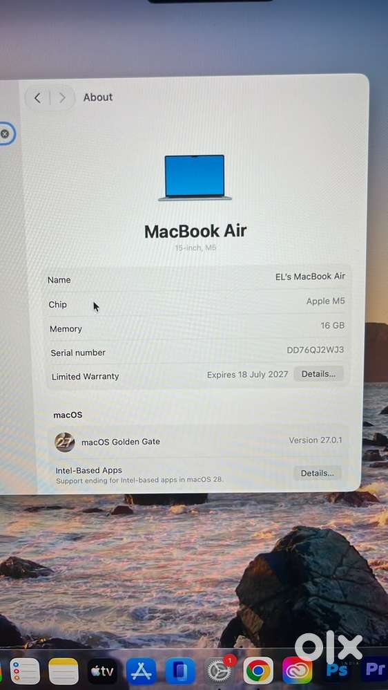 Air M5 16gb ram 512 rom