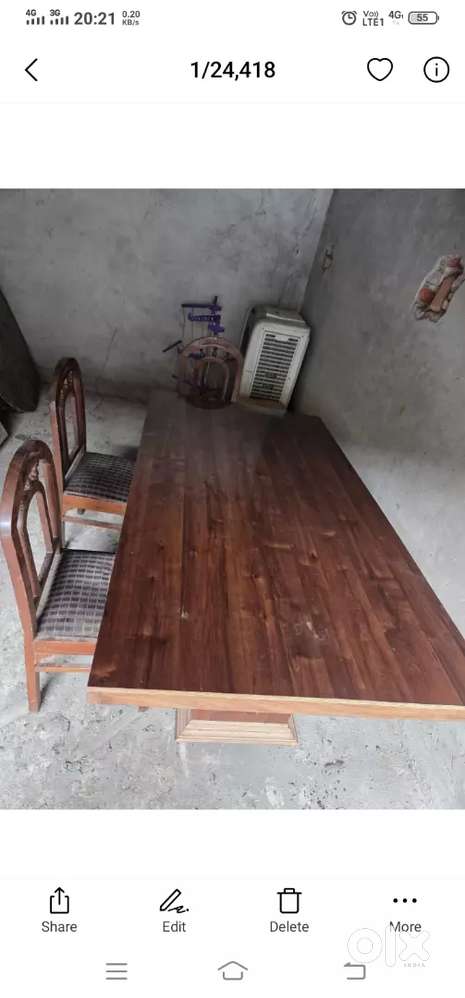 Dining table with 4 chair sale on urgent basis