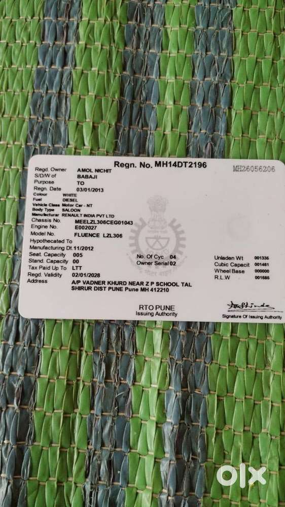 Renault Fluence 2013 Diesel Well Maintained