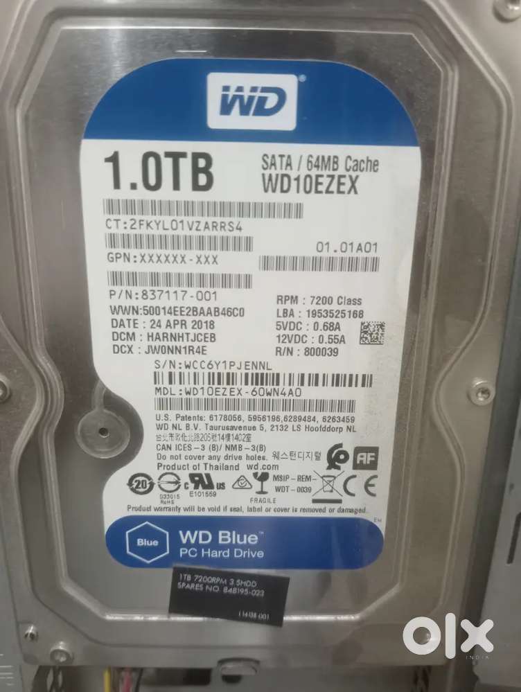 WD Hard disk 1 TB