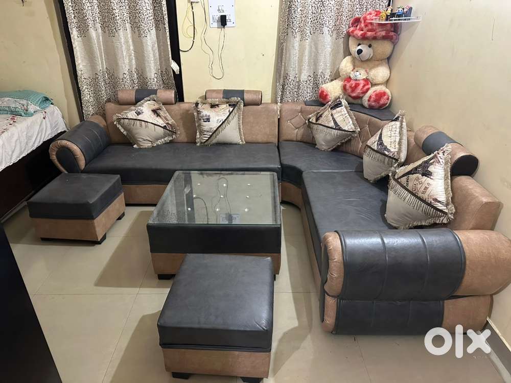 L shape 7 seater sofa