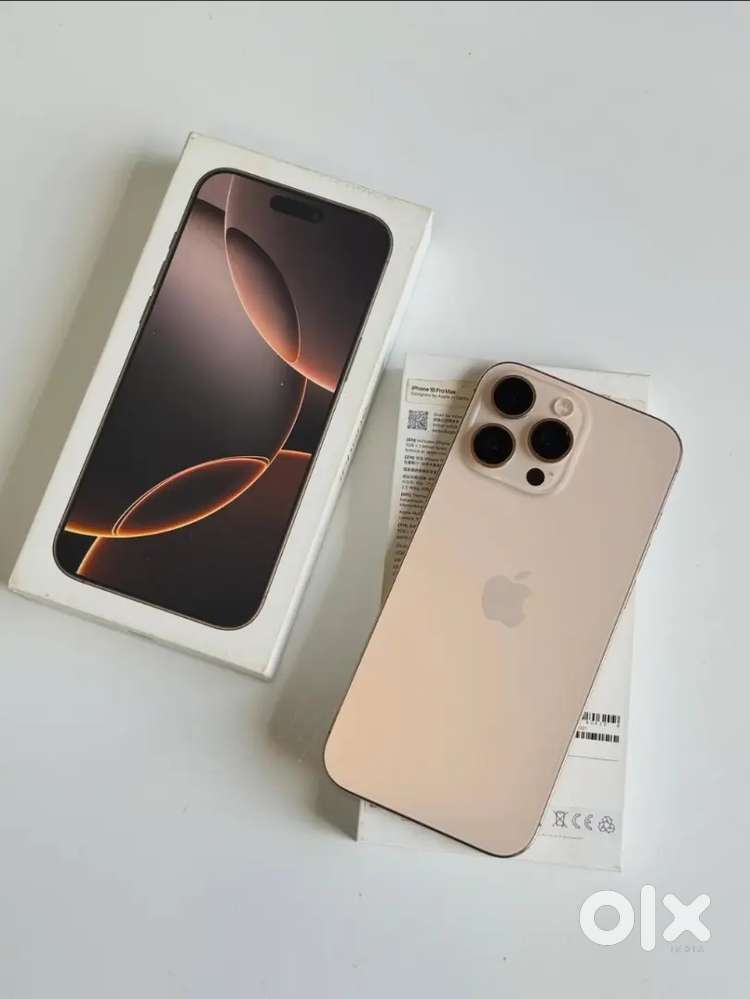 IPHONE 16PROMAX 256GB DESERT COLOUR GOOD CONDITION WITH BOX
