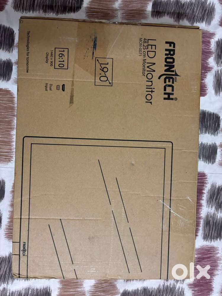 FRONTECH 19-inch LED HD Black Monitor
