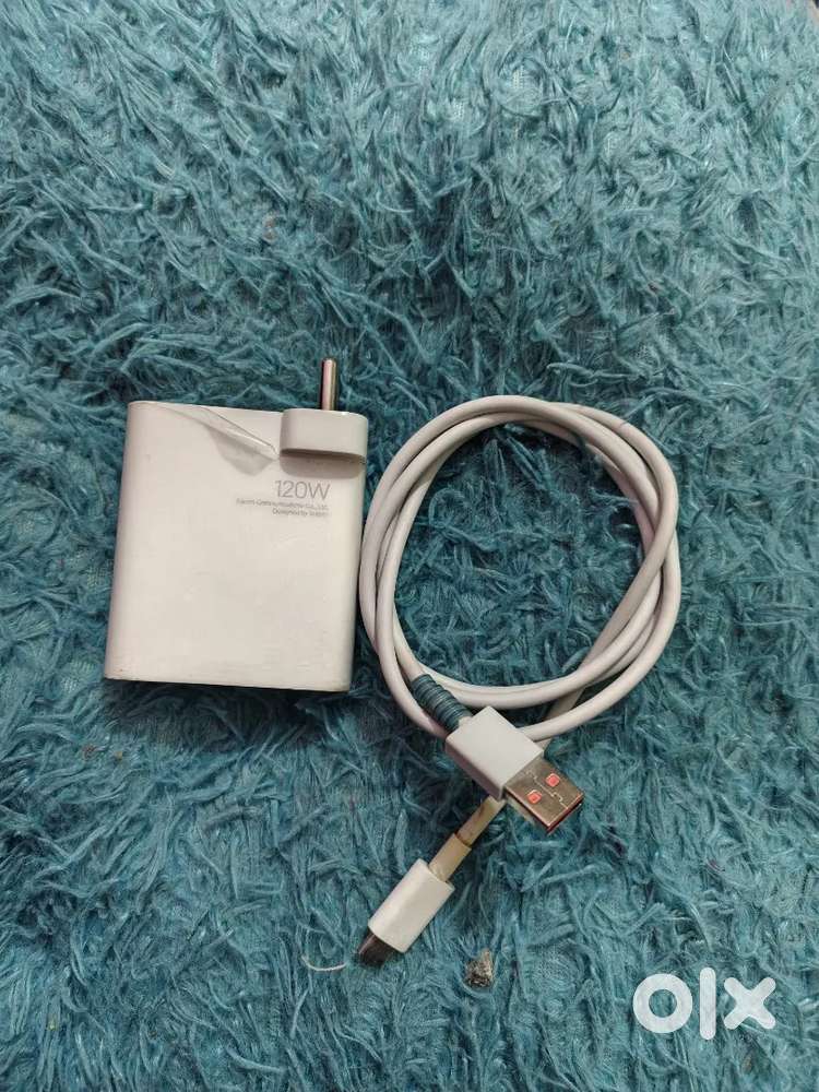 MI 120W ORIGINAL CHARGER WITH ORIGINAL MI CABLE