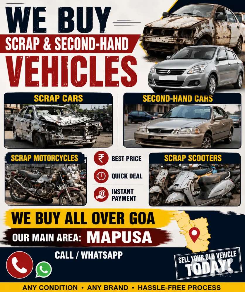 We Buy Scrap Car /second Hand Car/scrap Bike And Scooter