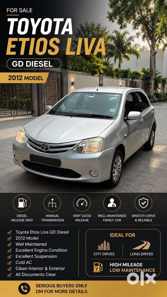 Toyota Etios Liva Gd Sp*, 2012, Diesel