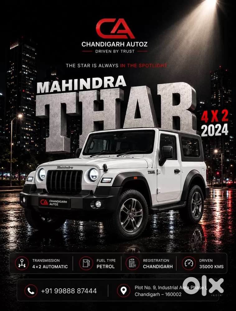 Mahindra Thar Lx Hard Top Petrol At Rwd, 2024, Petrol