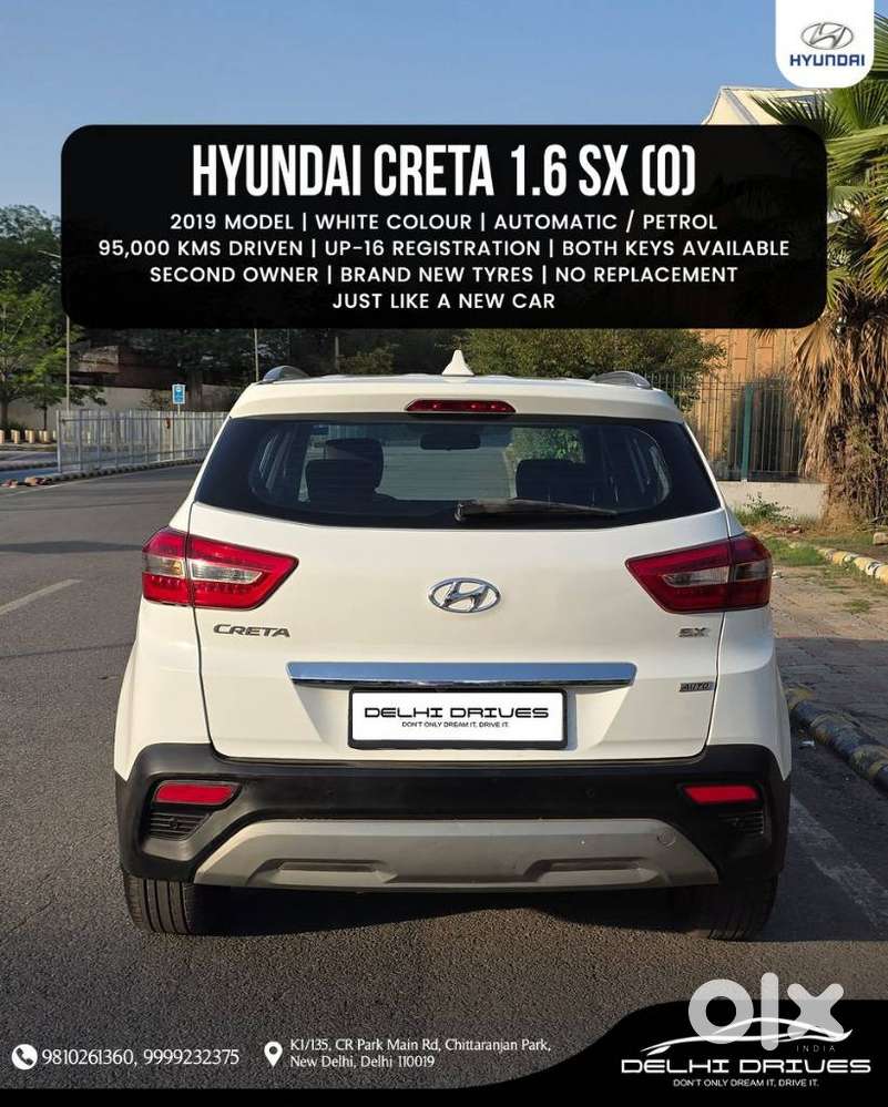 Hyundai Creta 1.6 Vtvt At Sx Plus, 2019, Petrol