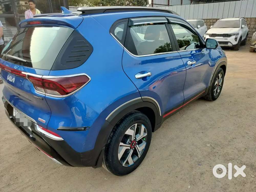 Kia Sonet Gtx Plus Imt Electric Blue Single Owner Well Maintained