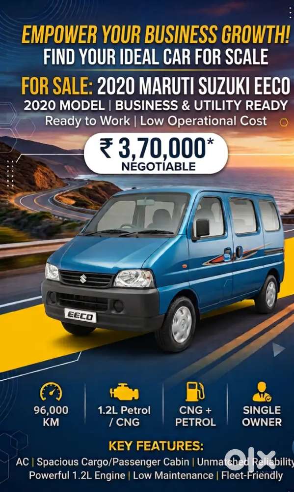 Brand New Maruti Eeco As A Family & Business Partner