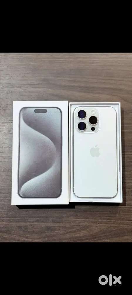 IPHONE 15 PRO MAX WHITE TITANIUM STORAGE (( 512GB)) WITH WARRANTY