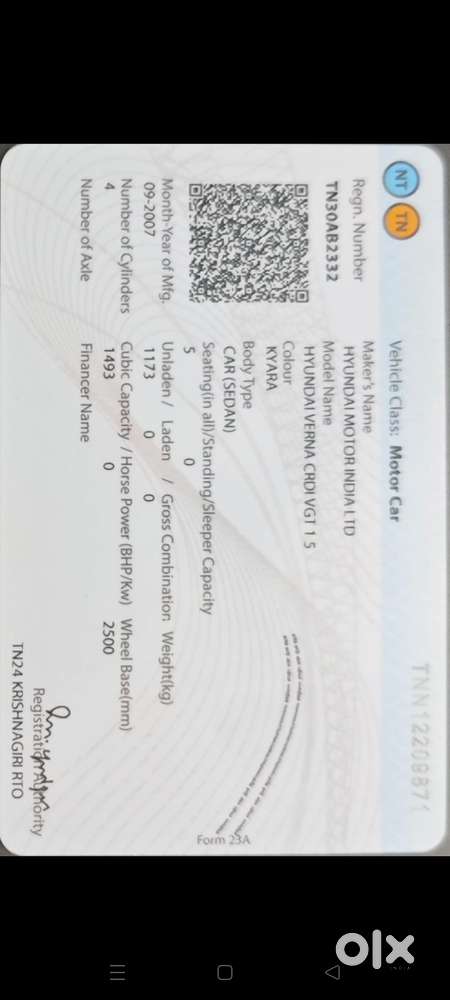 Hyundai Verna 2006-2010 Crdi, 2007, Diesel