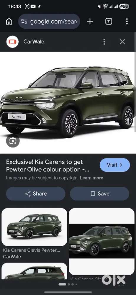 Kia Carens Clavis Petrol 2026 Manual