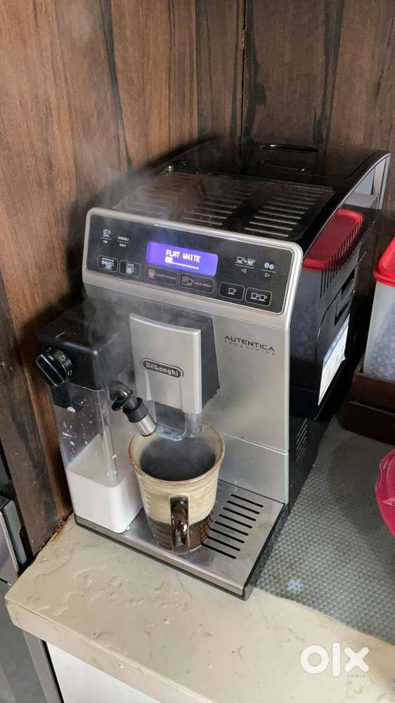 Delonghi Autentica Coffee Machine -Bean to Cup, Silver and Black