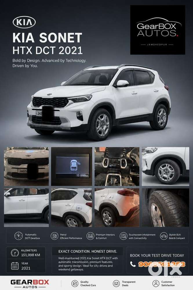 Kia Sonet 2021 Diesel Automatic 153000 Km Driven