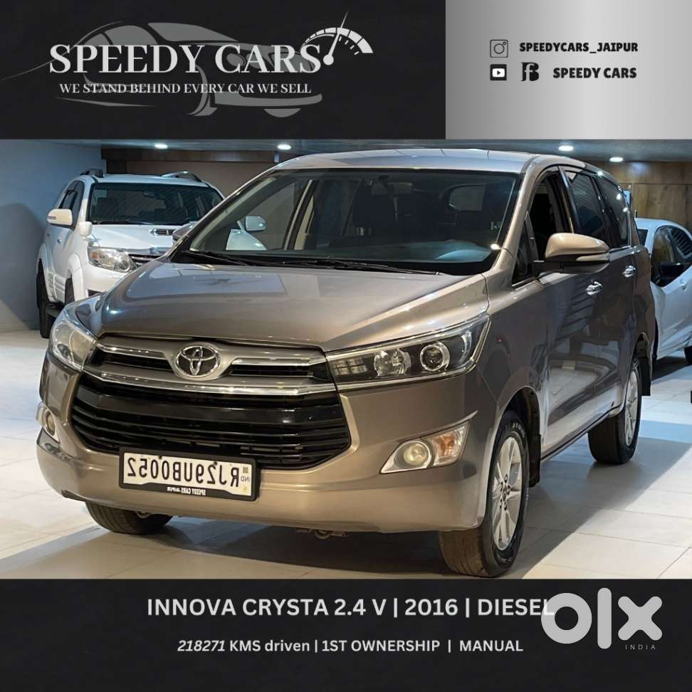 Toyota Innova Crysta 2.4 V 8 Str, 2016, Diesel