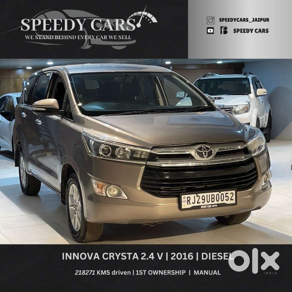 Toyota Innova Crysta 2.4 V 8 Str, 2016, Diesel