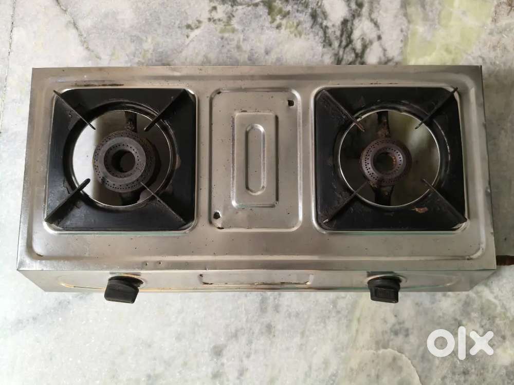 Gas Stove Two Burner and gas cylinder